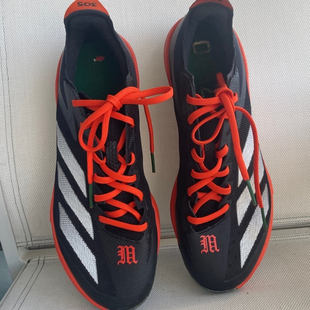 Adidas Black and Orange Athletic Shoes